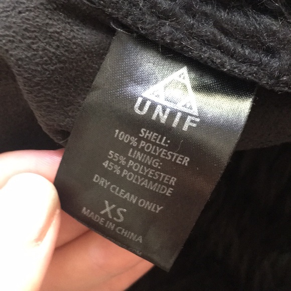 Rare UNIF Chelsea faux shearling coat xs - Picture 5 of 5